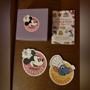 Epcot 2019 Food & Wine Festival Passholder Coasters, Magnets & Passport Booklet